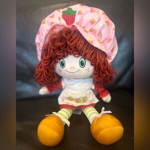 Strawberry Shortcake Doll Soft Plush with Pink Hat and Orange Shoes 14"